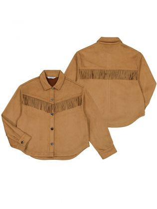 Suede Overshirt               Cinammon