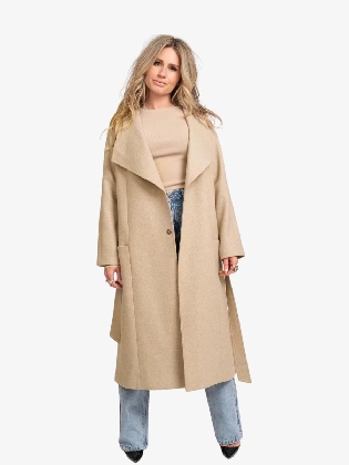 Nikkie Harlow Coat Hummus