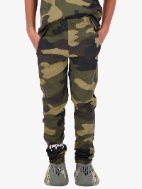 Reinders Pants Ripped Vintage Wash Camo