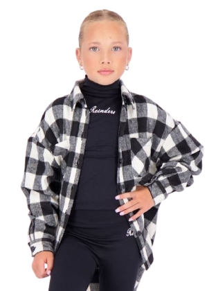 Kids Sale Blouse Tartan True Black