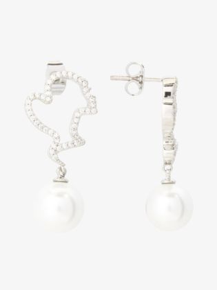 Oorbellen Pearls Silver