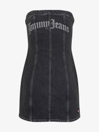 Tommy Hilfiger Tube Dress Dg7081 1by Denim Black