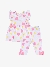 ADee Janice Heart Print Legging Set Bright White