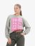 Alix The Label Dames Trui Label Oversized Fit Grijs