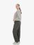 Alix The Label Dames Trui Label Oversized Fit Grijs