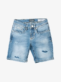 Antony Morato Short Dave Skinny Fit In Stretch Blue Denim