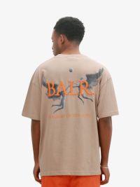 Balr Heren T-shirt Game Of The Gods Box Fit T-shirt Warm Taupe Xs