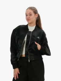 Calvin Klein Dames Bomberjas Zipped Zwart