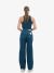 Calvin Klein Dames Top Zip Crop Denim Dark