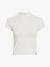Calvin Klein Dames Shirt Seaming Rib Slim Tee Icicle