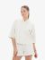 Calvin Klein Dames Blouse Waffle Loose Shirt Greige