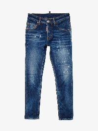 Dsquared2 Jongens Jeans Denim Blauw