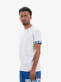 Dsquared2 Heren Shirt Slim Fit Wit Blauw