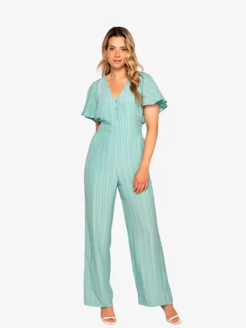 Dames Jumpsuit Aviana Aqua Green