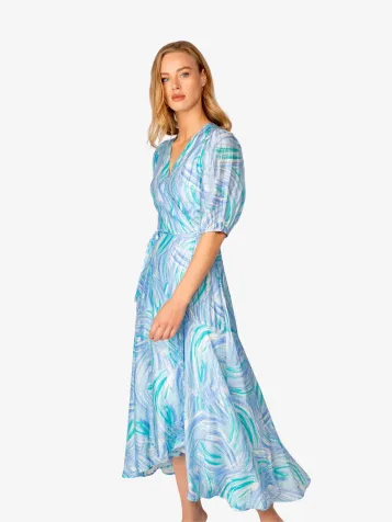 Dames Jurk Belia Purple Swirl