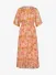 Freebird Icons Dames Jurk Mae Midi Flower Pink