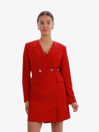 Dames Jurk Lacey Blazer Dress Chili