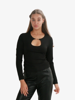 Dames Top Morgen Zwart Goud