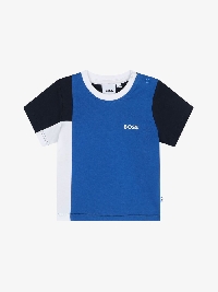 Boss T-shirt Korte Mouwen Electrisch Blauw