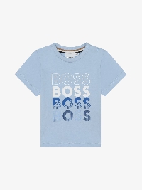 Boss T-shirt Licht Blauw