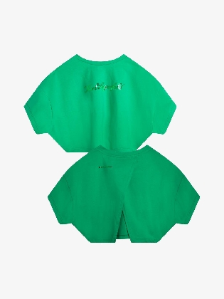 Meisjes Shirt Crop Groen