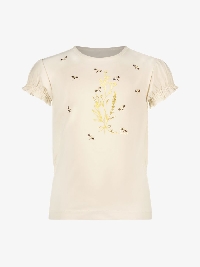 Le Chic Meisjes Shirt Nomsa Pearled Ivory