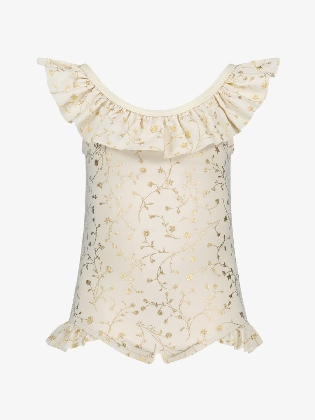 Meisjes Badpak Zoey Pearled Ivory