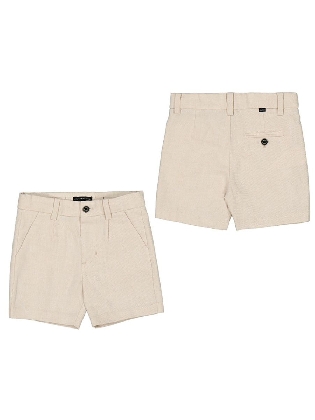Linen Dressy Shorts           Beige