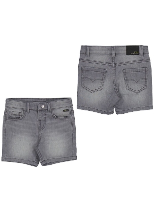 Soft Denim Bermuda            Light Grey