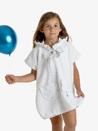 Meia Pata Meisjes Poncho Teddybear