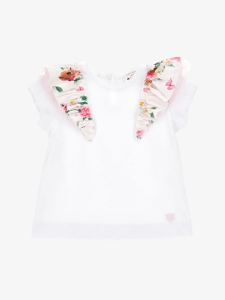 Meisjes Shirt Frills Wit