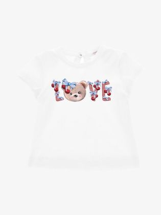 Meisjes Shirt Love Bears Wit