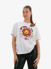 Moschino Dames Shirt Sun Wit Multi