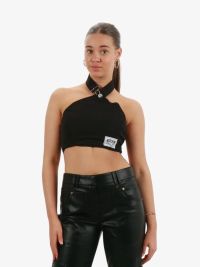 Moschino Dames Top Crop Cady Zwart