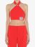 Moschino Dames Top Crop Cady Rood