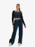Moschino Dames Top Crop Denim Zwart