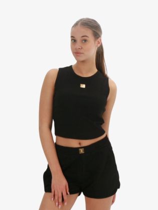 Bundi Rib Top Black