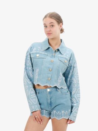 Dames Spijkerjas Cali Denim Jacket Light Blue