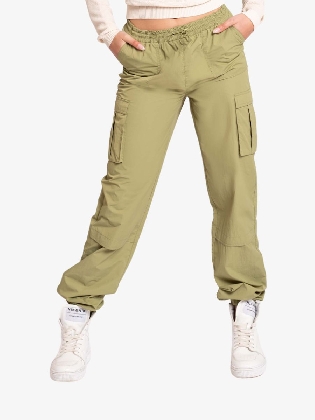 Meisjes Broek Cargo Vajen Soft Olive