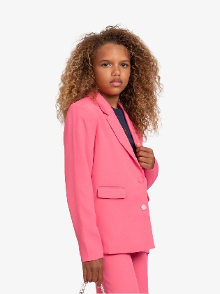 Meisjes Blazer Havana Hot Pink
