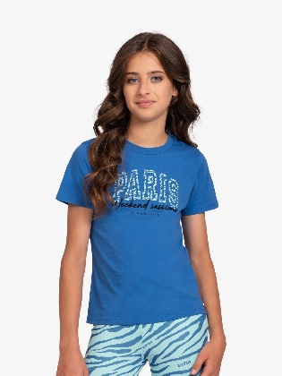 Meisjes Shirt Paris Nautical Blue