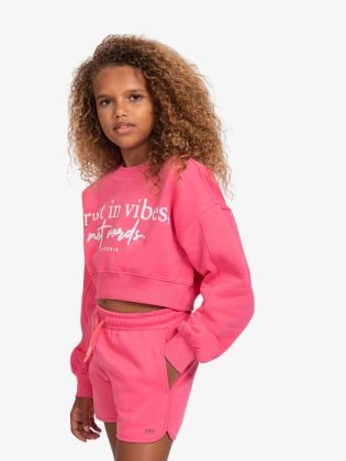 Meisjes Trui Crop Vibes Sweater Hot Pink