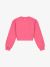 Nik & Nik Meisjes Trui Crop Vibes Sweater Hot Pink