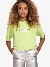 Nik & Nik Meisjes Shirt Crop Spray Splash Green