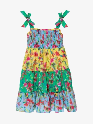 Meisjes Jurk Tropical Print