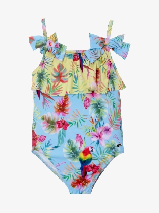 Meisjes Badpak Tropical Print