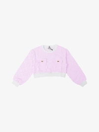Pinko Meisjes Trui Crop Print Roze