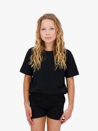 Meisjes Shirt Pocket Zwart