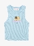 Mc2 Saint Barth Junior Meisjes Top Rib Angels Fiorucci Blauw