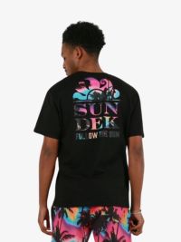 Sundek Heren Shirt Backprint Zwart